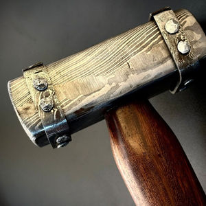 Martillo de Acero de Damasco Hecho a Mano de Lujo con Diseño Personalizado, Soporte OEM, Grado DIY, Alta Durabilidad, Agarre Cómodo, Garantía de 3 Años - Product Image 6