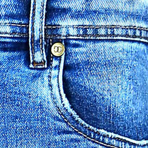 Pantalon en denim décontracté de longueur régulière pour femmes, dernière conception de couleur unie personnalisée avec prix de gros - Product Image 3