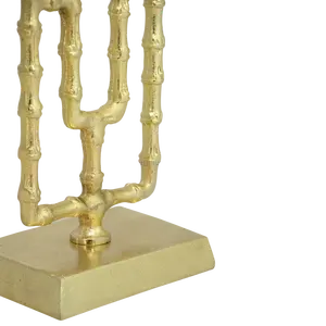 Tall <b>Square</b> Metal Floor <b>Candle</b> Holder for Modern Home & Hotel Decor Christmas Storage Made in India - Product Image 2