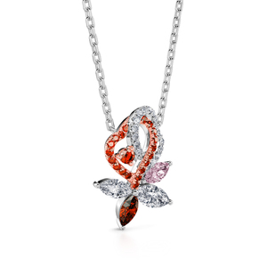 Collier pendentif en argent sterling double cœur Jeulia Soulmate - Product Image 2