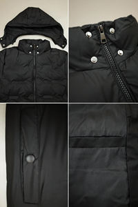 Vestes de haute qualité, surdimensionnées, à col haut, en coton extensible et moelleux, réversibles, coupe-vent, imperméables, vestes matelassées personnalisées pour l'hiver - Product Image 6