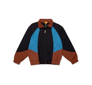 Chaqueta cortavientos para hombre de talla grande, transpirable, impermeable, con bloque de Color personalizado, venta al por mayor, tela de poliéster de Color de retazos - Product Image 1