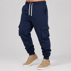 Pantalones Deportivos Cargo Personalizados de 350 GSM, Transpirables, con Forro Polar Cepillado, 80% Algodón, 20% Poliéster, Peso Medio, Multibolsillos, Estilo Urbano para Hombre - Product Image 4