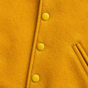 Veste bomber sportive d'hiver de qualité supérieure 2025, couleur jaune, manches blanches, col montant, 360 GSM, vêtements décontractés pour hommes - Product Image 5