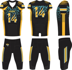 Servicio OEM, Uniformes de Fútbol Americano Personalizados, Transpirables, de Talla Grande para Hombre, Conjunto de Alta Calidad, 100% Poliéster, Cuello Redondo, Manga Corta - Product Image 6