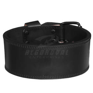 Cinturón de una sola punta de cuero duradero para entrenamiento con pesas Cinturón de gimnasio de una sola punta de grado profesional - Product Image 2