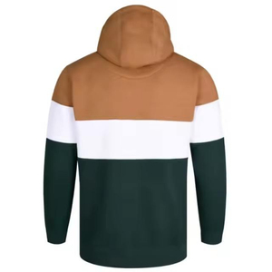 เสื้อฮู้ดแบบสวมหัวของผู้ชายผ้าฝ้าย100% ใส่สบายสีทึบ - Product Image 2
