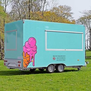 New Food Truck With Full Kitchen Mobile BBQ Food Truck <b>Concession</b> Mobile Kitchen Snack Coffee Cart Food <b>Trailer</b> for Sale - Product Image 3