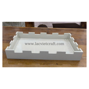 Top choix joli plateau de rangement design laque plateau de service plateau à café fait main pour la maison restaurant du Vietnam grossistes - Product Image 1