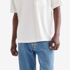 T-shirt en coton biologique à col rond et manches courtes pour homme – 100 % écologique, toucher doux, coupe ajustée, style Hip Hop, anti-boulochage, 180g, durable - Product Image 6