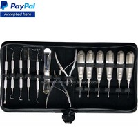 Ensemble d'instruments chirurgicaux vétérinaires dentaires de luxe 14 pièces de haute qualité pour chevaux, poignée standard, en acier inoxydable 316L