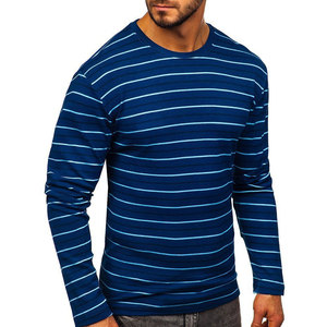 Camiseta de entrenamiento de gimnasio de ajuste regular para hombre con manga larga Impresión digital Diseño de logotipo personalizado Lona transpirable de secado rápido Adultos - Product Image 4