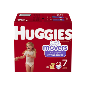 Huggies couches pour bébé, toutes les tailles disponibles couches pour bébé Little Snugglers, taille nouveau-né (jusqu'à 10 lb), 84 fils - Product Image 2