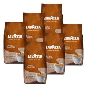 กาแฟบด lavazzacoffee Italiano & Crema Super Crema ทั้งชุดกาแฟ