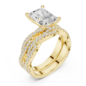 10K Anillo recortado floral Diseño hueco para ella - Product Image 6