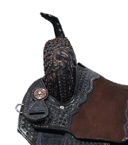 Sillín de caballo de cuero genuino de calidad superior con color personalizado y logotipo, combinación perfecta para Western Endurance English Racing - Product Image 4