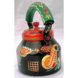 คิงอินเตอร์เนชั่นแนลโบราณมือทาสีชากาต้มน้ำออกแบบตกแต่งภายในอลูมิเนียมความจุขนาดใหญ่สแตนเลส - Product Image 3