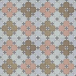 Serie Punch marrón terrazo azulejo hecho a mano 300x300mm 3D esmaltado interior exterior diseño - Product Image 3