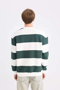 Última colección de invierno, venta al por mayor, sudadera de retazos, sudaderas cálidas con bolsillos laterales, suéter con cuello redondo, sudaderas con capucha para hombres - Product Image 2