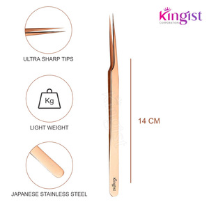 แหนบต่อขนตา,อุปกรณ์เสริมความงามแหนบยืดขนตาทรงกลมแบบบางมืออาชีพ - Product Image 3