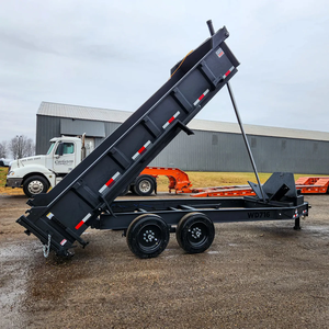 cheap used and New Heavy Duty 7x14 <b>Farm</b> Dump <b>Trailer</b> with Hydraulic Tilt Gear & Motor High Productivity High Quality - Product Image 2