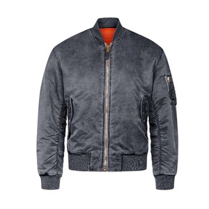 Chaqueta de bombardero de impresión directa con parche de logotipo OEM de peso ligero de invierno de alta calidad para hombres y adultos - Product Image 4