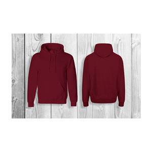 Sweat à capuche épais et lourd vierge 500 Gsm Logo personnalisé 320 Gsm épaule tombante hommes sweat-shirt French Terry sweat à capuche surdimensionné lourd - Product Image 1