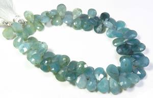 ลูกปัดลูกแพร์ grandierite เหลี่ยมเพชรพลอยธรรมชาติ9-10มม. สีเขียว120กะรัต8 "เส้นสำหรับทำเครื่องประดับ DIY - Product Image 3