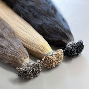 Extensiones de cabello humano vietnamita de punta plana de lujo para mujeres uso profesional en salón textura suave y sedosa suministro de mercado de exportación - Product Image 1