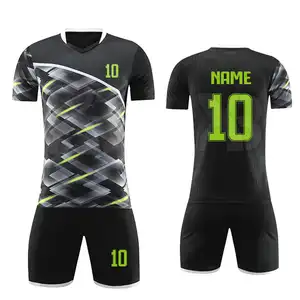 בגדי ספורט מדים כדורגל לגודל מבוגר מותאם אישית עיצוב חדש כדורגל הדפסת סובלימציה בגדי ספורט