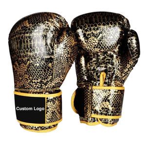 Gants de boxe personnalisés en PU pour le MMA, le sparring et le kickboxing, à fermeture, motif léopard, unisexe, respirants, séchage rapide, shopping - Product Image 1