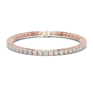 6.37 TCW Round Brilliant Cut Moissanite Tennis <b>Bracelet</b> 925 <b>Sterling</b> <b>Silver</b> Bridal Wedding Fine Jewelry 7 Inch <b>Women</b>’s <b>Bracelet</b> - Product Image 1