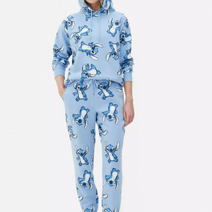 Conjuntos Deportivos con Pantalones Acampanados para Todas las Edades, Transpirables, de Secado Rápido, con Capucha, Estilo Urbano, Informal, Mezcla de Algodón/Felpa - Product Image 1