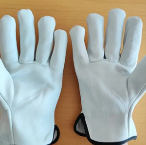 Guante de soldador de cuero resistente al desgaste y duradero al por mayor de China, guantes de trabajo de seguridad de Metal resistente - Product Image 4