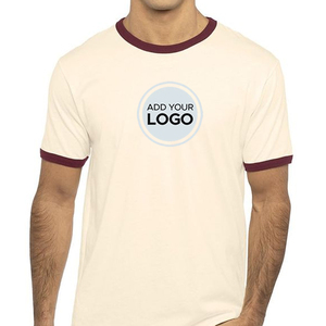 Impression de logo personnalisé sur t-shirts ringer unisexes 100% jersey coupe slim - Product Image 4