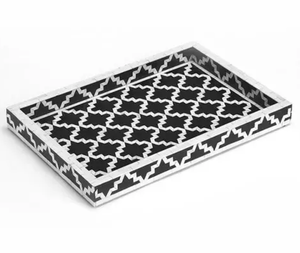 Plateau de service en incrustation d'os fait à la main dernière conception cuisine restauration bonne qualité taille personnalisée de l'inde - Product Image 2