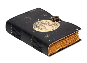 Diario de cuero náutico, cubierta de Luna, Bloc de notas de cuero, diario para hombres y mujeres, hermoso diseñador, diario de cuero, Bloc de notas, artículo de regalo - Product Image 5