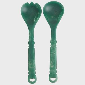 Handmade Resin Salad Server Flatware <b>Set</b> in Custom Colors New Design With <b>Mirror</b> Polish Disposable Eco-friendly for Parties - Product Image 1