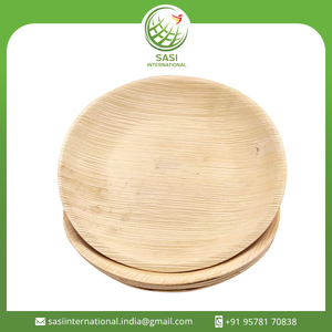 Fourniture en vrac 100% assiettes en feuilles de palmier biodégradables naturelles vaisselle jetable en forme pour les mariages différentes tailles disponibles - Product Image 2