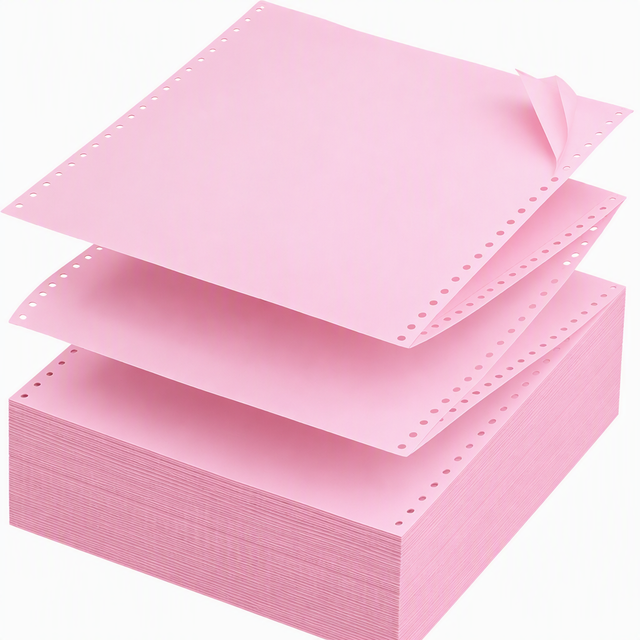 Continuous NCR 3-Ply Perforated Carbonless Copy Paper A4 for Dot Matrix Printers UV Offset Printing