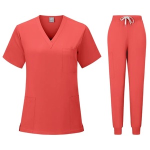 High Quality Wholesale Spandex Woven <b>Scrub</b> Nursing Uniform / Summer Medical <b>Scrubs</b> <b>Set</b> / Hospital <b>Scrubs</b> with Needle Detection - Product Image 6
