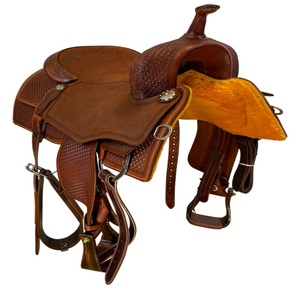 Silla de Montar Inglesa Antigua, 100% Cuero Premium Cómodo, Silla de Montar Occidental Resistente - Shyam WS 72 de Alta Calidad - Product Image 4