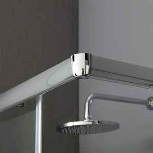 Cabina de Ducha Económica Cromada Lima de 70x90 con Vidrio de 4mm, Marco Cromado de 90x70 Pulgadas, Cortinas de Ducha de Calidad - Product Image 4