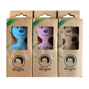 Peigne à dents larges en bois de bambou naturel écologique pour bébé et enfant - Product Image 3