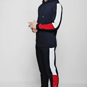 Trendy Solid Tracksuit <b>Set</b> Hoodie <b>Joggers</b> Cotton Fleece Casual Sportswear Eco-Friendly Custom Logo OEM Bulk Supplier Design - Product Image 4