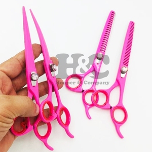 ชุดกรรไกรตัดขนสัตว์เลี้ยงกรรไกรตัดขนสัตว์เลี้ยงสีชมพูกรรไกรตัดขนสัตว์เลี้ยงแบบ6 in 1สำหรับสุนัขและแมว - Product Image 2