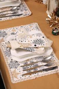 Tablecloth Set for Dining Table Water Proof Table <b>Dust</b> Proof Spillproof Soil Resistant Cotton Linen Rectangle Table <b>Cloths</b> OEM - Product Image 3