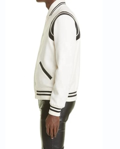 Chaquetas universitarias personalizadas para hombre 2024 para otoño e invierno, chaqueta de béisbol con logotipo bordado de alta calidad, tela de lona con letras - Product Image 4