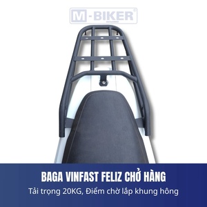 แร็คท้ายรถแบบแข็งแรงพิเศษ Feliz สำหรับสกู๊ตเตอร์ไฟฟ้า Vinfast Mbiker ติดตั้งและถอดออกได้ง่าย อุปกรณ์เสริมสำหรับสกู๊ตเตอร์ - Product Image 6