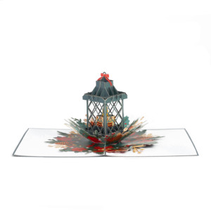 Bougie artisanale de Noël minimaliste en cire tarte carte de voeux papier Souvenir impression offset - Product Image 2